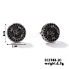Chic Brass Cubic Zirconia Stud Earrings ZD1304-12-1