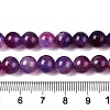 Dyed Natural White Jade Beads Strands G-T138-8mm-210-12-5