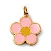 316 Surgical Stainless Steel Enamel Pendants STAS-K258-40A-G-1