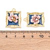 Alloy Enamel Pendants FIND-M060-09B-G-3
