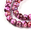 Baking Paint Glass Beads Strands DGLA-N003-6mm-B03-4