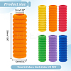 60Pcs 6 Colors Plastic Pencil Grips for Kids AJEW-GA0006-56-2