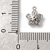 Brass Micro Pave Cubic Zirconia Charms KK-D371-04E-P-3