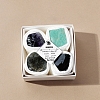 4Pcs 12 Zodiac Signs Series Natural Mixed Gemstone Decorations DJEW-B016-12-1