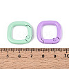 Spray Painted Alloy Spring Gate Rings PALLOY-T092-78-3