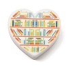 Heart Silicone Focal Beads SIL-Q016-01B-1