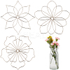 3Pcs 3 Style 201 Stainless Steel Flower Arrangement Insert Lids FIND-GF0006-39-1
