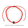 Nylon Thread Braided Beads Bracelets BJEW-JB04346-06-3