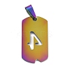 Ion Plating(IP) 304 Stainless Steel Pendants STAS-O127-A04-2