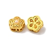 Rack Plating Hollow Brass Cubic Zirconia Beads KK-K381-16A-MG-2