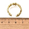 Brass Micro Pave Clear Cubic Zirconia Cuff Rings for Women RJEW-Q008-13G-4