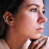 925 Sterling Silver Cuff Earrings JE1065B-3