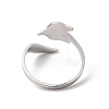 Non-Tarnish 304 Stainless Steel Open Cuff Rings RJEW-Q808-02C-P-3