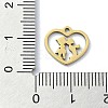 304 Stainless Steel Charms STAS-C097-38B-G-3