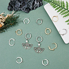 12Pcs 3 Colors 201 Stainless Steel Huggie Hoop Earrings Findings FIND-DC0005-89-4