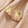 Textured 304 Stainless Steel Cuff Bangles WG1FE97-04-1