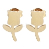 PVD Vacuum Plating 304 Stainless Steel Stud Earrings for Women EJEW-A048-19G-1