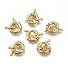 Rack Plating Brass Spring Clasps KK-D399-B-G-NF-3