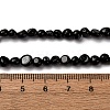 Natural Black Tourmaline Beads Strands G-I389-A30-A-5