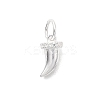 925 Sterling Silver Micro Pave Cubic Zirconia Charms STER-D309-01B-S-1