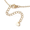Natural Baroque Pearl Keshi Pearl Round Pendant 304 Stainless Steel Cable Chain Necklaces NJEW-JN05893-5