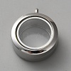 304 Stainless Steel Locket Pendants STAS-WH0058-14P-1