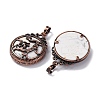 Synthetic Howlite Pendants G-A241-02R-04-2