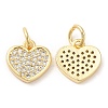 Brass with Cubic Zirconia Pendants KK-K332-22G-1