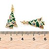 Christmas Theme Rack Plating Brass Pendants KK-M280-11E-G-3