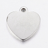 Non-Tarnish 304 Stainless Steel Textured Pendants STAS-G172-39P-2