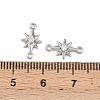 Brass Pave Clear Cubic Zirconia Connector Charms KK-H524-14P-3