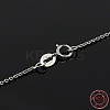 Trendy Unisex Sterling Silver Cable Chains Necklaces X-STER-M034-A-07-2