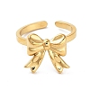 304 Stainless Steel Open Cuff Rings for Women RJEW-Z044-02G-01-2