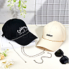 6Pcs 6 Styles 304 Stainless Steel Cap Chain AJEW-HS00001-5