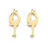 Ion Plating(IP) 201 Stainless Steel Pendant STAS-B027-19G-2