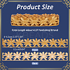 Ethnic Style Polyester Metallic Thread Embroidery Floral Trimming SRIB-WH0011-137A-2
