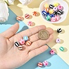 30Pcs Strip Opaque Acrylic Beads SACR-YW0002-01-3