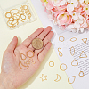 36Pcs 18 Style 201 Stainless Steel Linking Rings FIND-FH0006-46-3