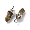 Natural Unakite Pointed Pendants G-K329-39P-3