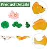 36Pcs 6 Styles Resin Display Decorations DJEW-CN0001-52-6