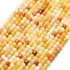 Natural Golden Silk Jade Beads Strands G-A260-A27-01-2