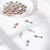 36Pcs 6 Colors Alloy Enamel Pendants ENAM-LP0002-34-1