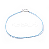 Trendy Braided Imitation Leather Necklace Making NJEW-S105-010-2