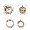 4Pcs 2 Style Alloy Glass Crystal Rhinestone Pendants PALLOY-TA0002-36D-4