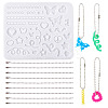 Heart Star DIY Silicone Pendant Molds DIY-TA0010-95-2