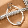 Plastic Imitation Pearl Beads Bracelets for Women BJEW-M056-11P-3