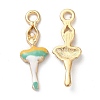 Rack Plating Alloy Enamel Pendant ENAM-Q449-02LG-01-1