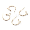 304 Stainless Steel Half Hoop Earrings STAS-Z028-B01-G-2
