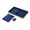 10-Slot PU Leather Pendant Necklace Display Tray Stands VBOX-C003-10B-3