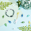 52Pcs 13 Colors Spray Painted Eco-Friendly Alloy Lobster Claw Clasps PALLOY-PH0002-02-2